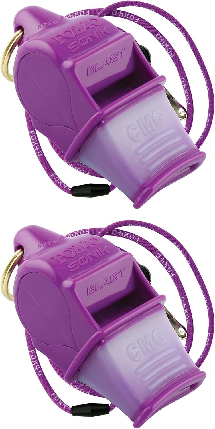 Fox 40 Sonik Blast CMG Trillerpfeife - Lila, 120 DB Für Sport