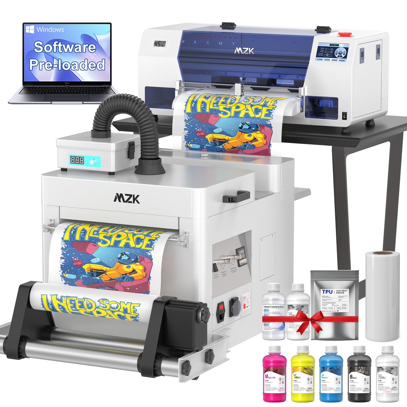 MZK A3 Pro F1080 DTF Printer with Shaker