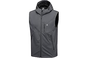 Little Donkey Andy Men's Down Vests for Men Outdoor Lightweight Softshell Vest...