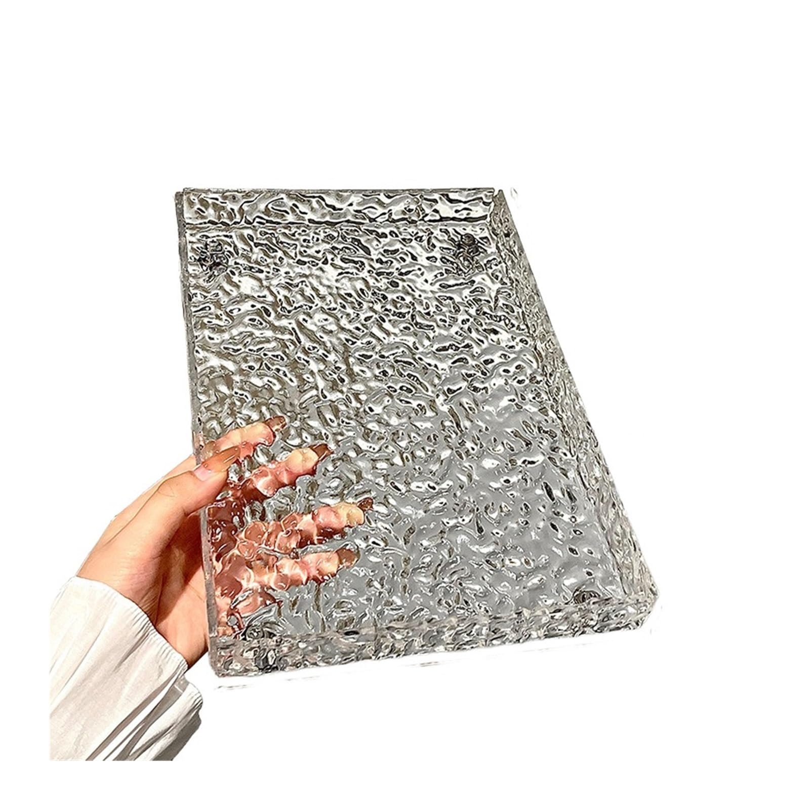 FSLXZPKJ Light Luxury Style Bathroom Storage Rack - Transparent Countertop Tray for Cosmetics and Toiletries Light Luxury Appeal