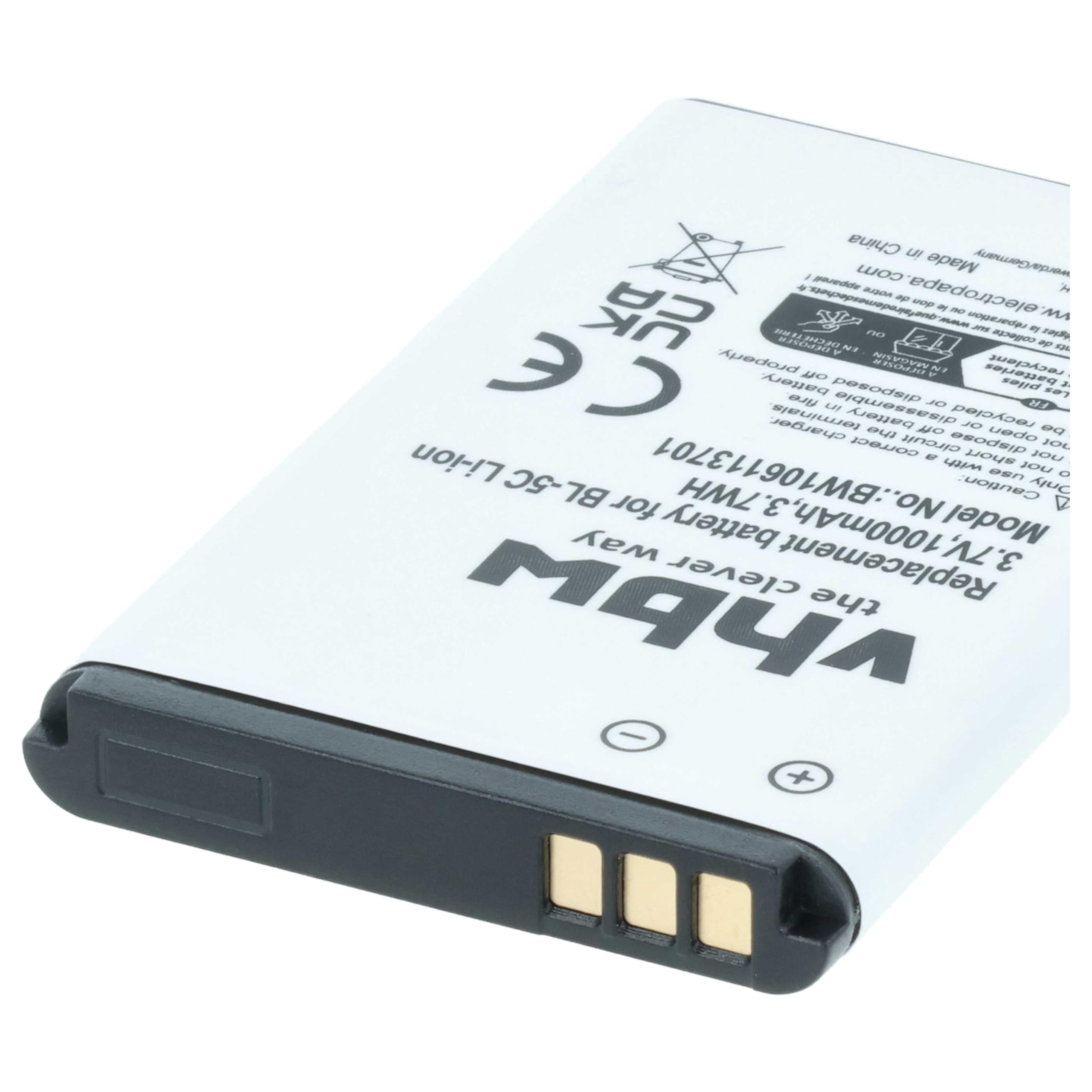 Vhbw Batteria Di Ricambio NGM BL-OS4 1200mAh 3,7V Li-Ion Per Smartphone - Sostituzione Ad Alta Capacità Con Protezioni Di Sicurezza - 2