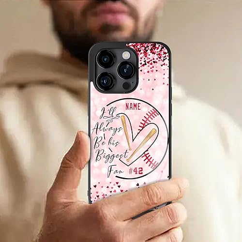 Miniatura 7 de Eomnniofoy Fundas de teléfono personalizadas con texto en inglés "Baseball Mom" para Samsung Galaxy A02 A03 A10 A13 A42 A51 A52 A53 A71 A73 4G 5G