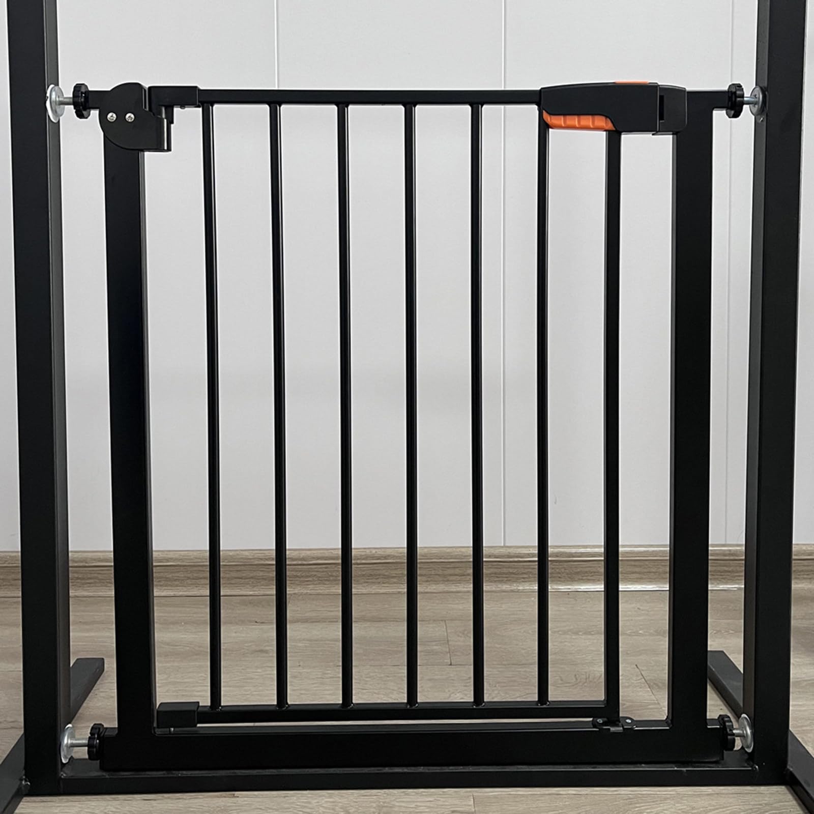 Barriere de Securite Enfant, Barrière Sécurité Enfant à Fermeture Automatique Barrière de Sécurité sans Perçage 75-82cm Barriere Escalier Metal Adaptée aux Escaliers, Couloirs