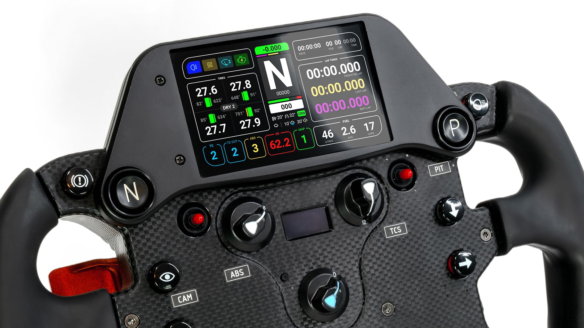 BrainExploder Top Mounted Screen for Fanatec CSL Elite Steering Wheel McLaren GT3 / GT3 Wheel 2025