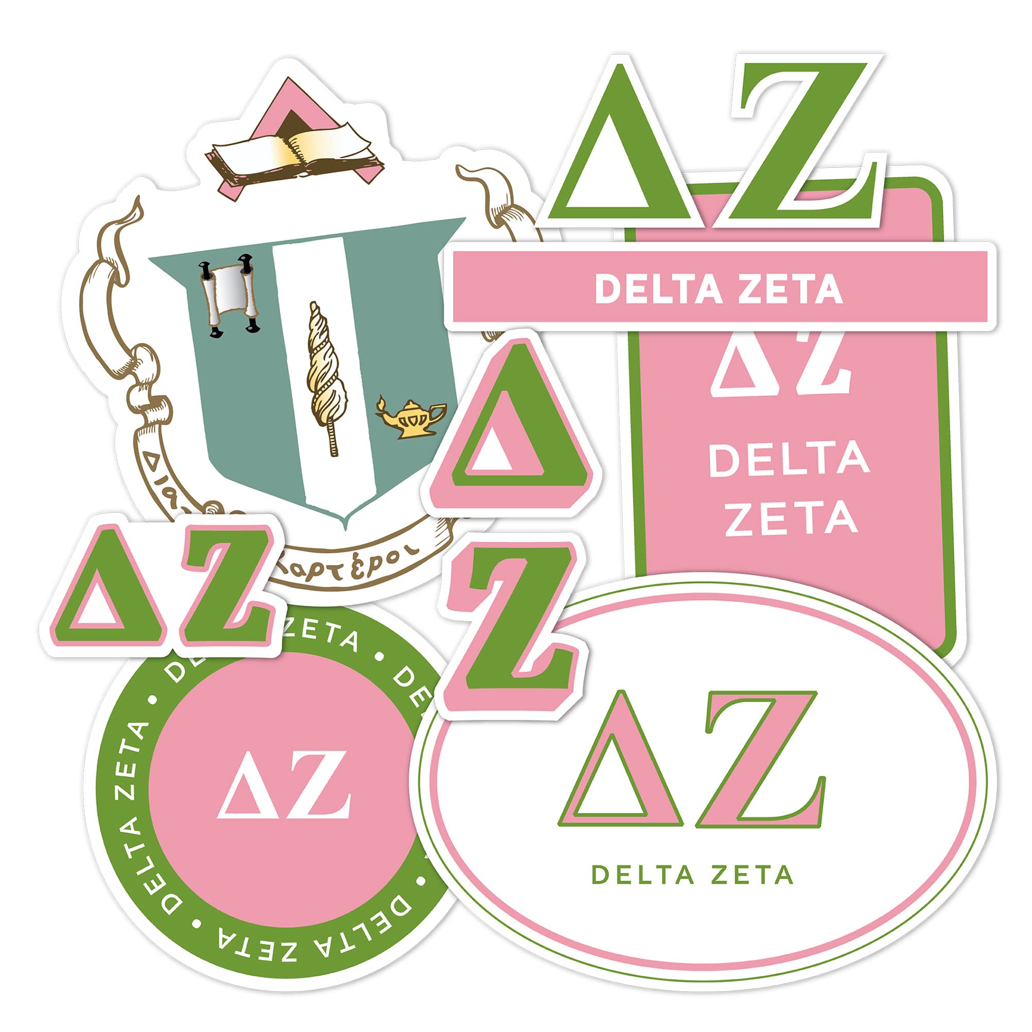 Autocollant Delta Zeta standard pour ordinateur portable et gourde