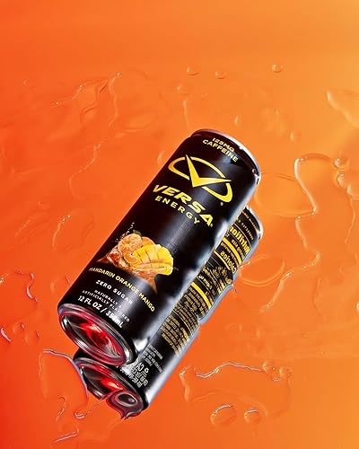 Miniatura 6 de VERSA Energy by PEScience, bebida energética sin azúcar, 125 mg de cafeína, perfectamente carbonatada, mango de naranja mandarina, caja de 12