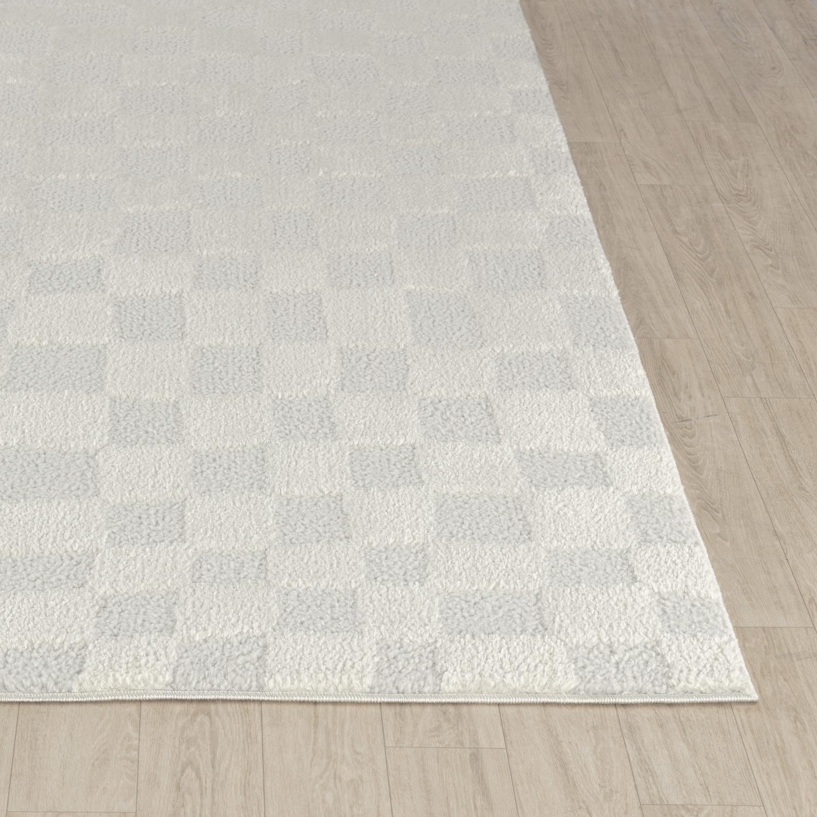 Livabliss Pula Géométrique Scandinave - Grand Salon, Salle à Manger, Chambre, Cuisine - Design Boheme Chic, Berbere Moderne, Poil Court 160x213 cm - Crème