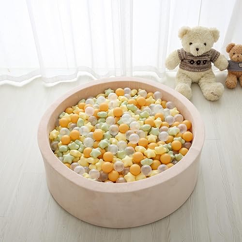 Miniatura 7 de Pelotas de bolas  100 bolas de plástico sin ftalatos y BPA, a prueba de aplastamiento, bolas de estrés, juguete divertido con bolsa de