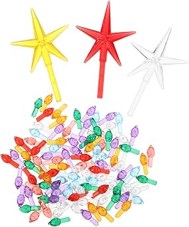 103 Pcs Plastic Christmas Tree Replacement Lights Xmas Flicker