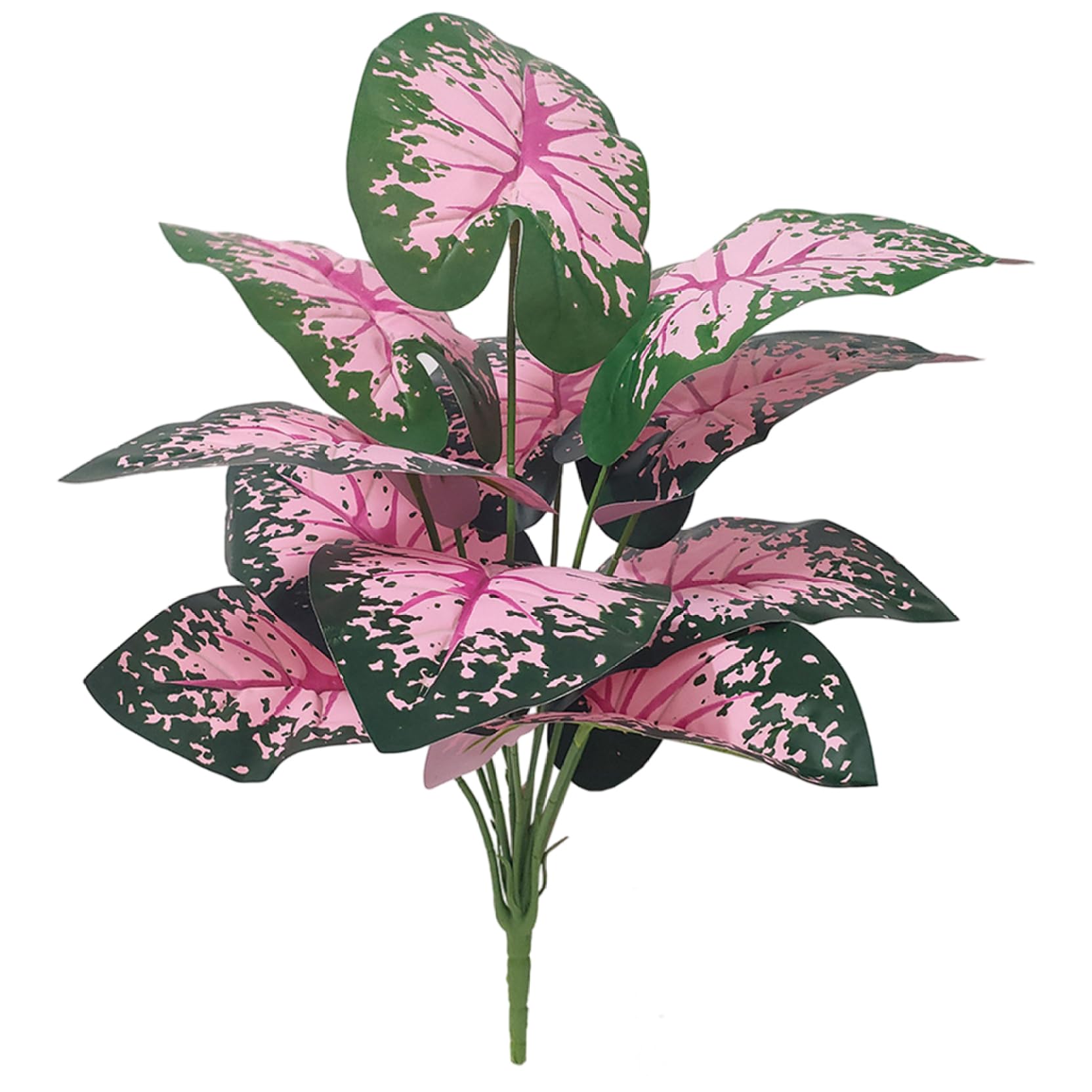 Plante tropicale artificielle de 22 pouces avec 12 feuilles en PVC pour décor