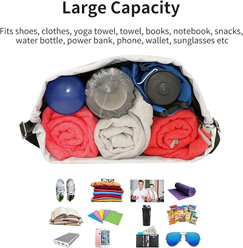 Miniatura 6 de Bolsa impermeable con cordón para ir al gimnasio o la playa, o practicar deportes, unisex