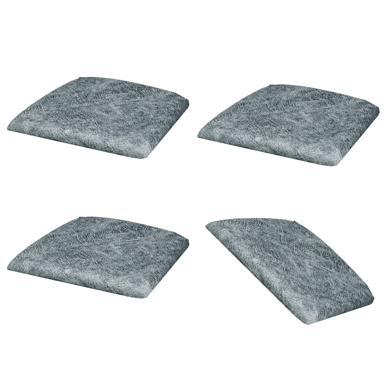 Kaeltsyn Stretchable Antislip Faux PU Chair Cover Waterproof Seat Cushion Protector Easy Installation Dining Slipcover Faux PU Leather Slipcover