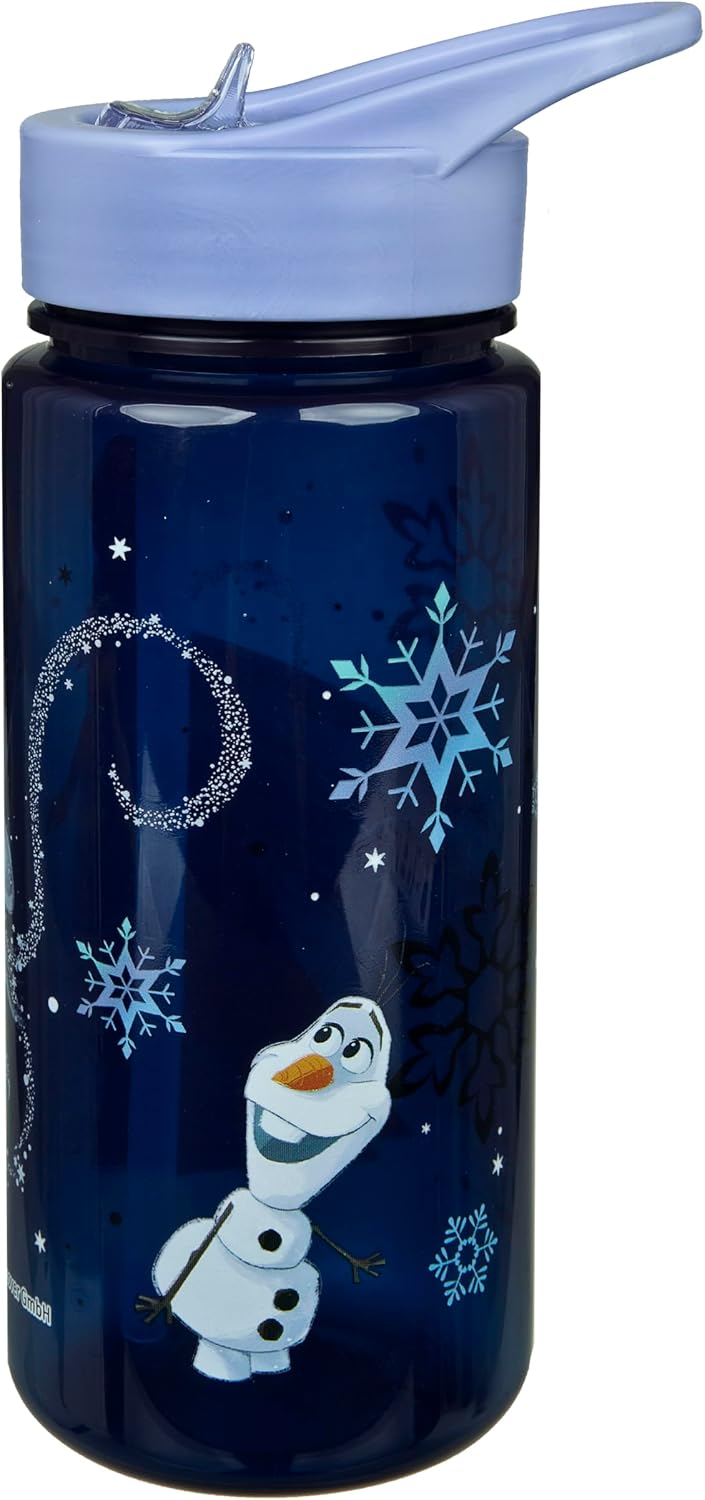Scooli - Frozen set for children: snack box + bottle, perfect for school/nursery, from 4 years old, lightweight and safe plastic