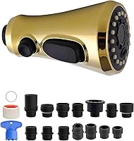 Vista 8 de Hibbent Cabezal de pulverización desplegable para grifo de cocina, boquilla rociadora de 3 funciones certificada por NSF/ANSI/CAN 61 y CUPC, 15