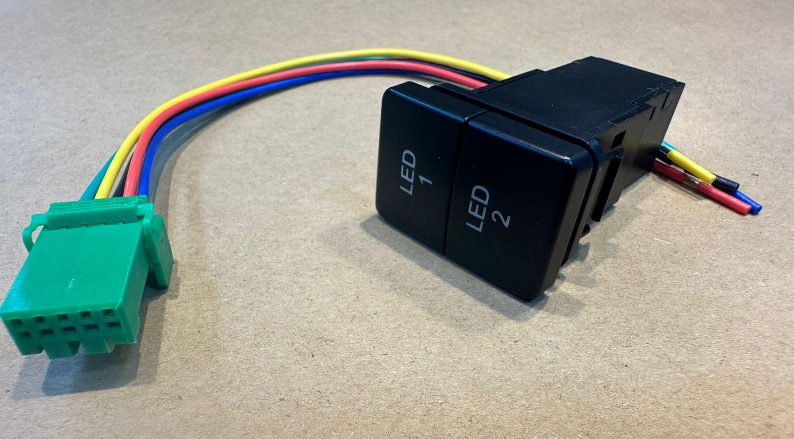 Generic Dual LED Light Switch for Jimny 5 Door, Push Button, ON