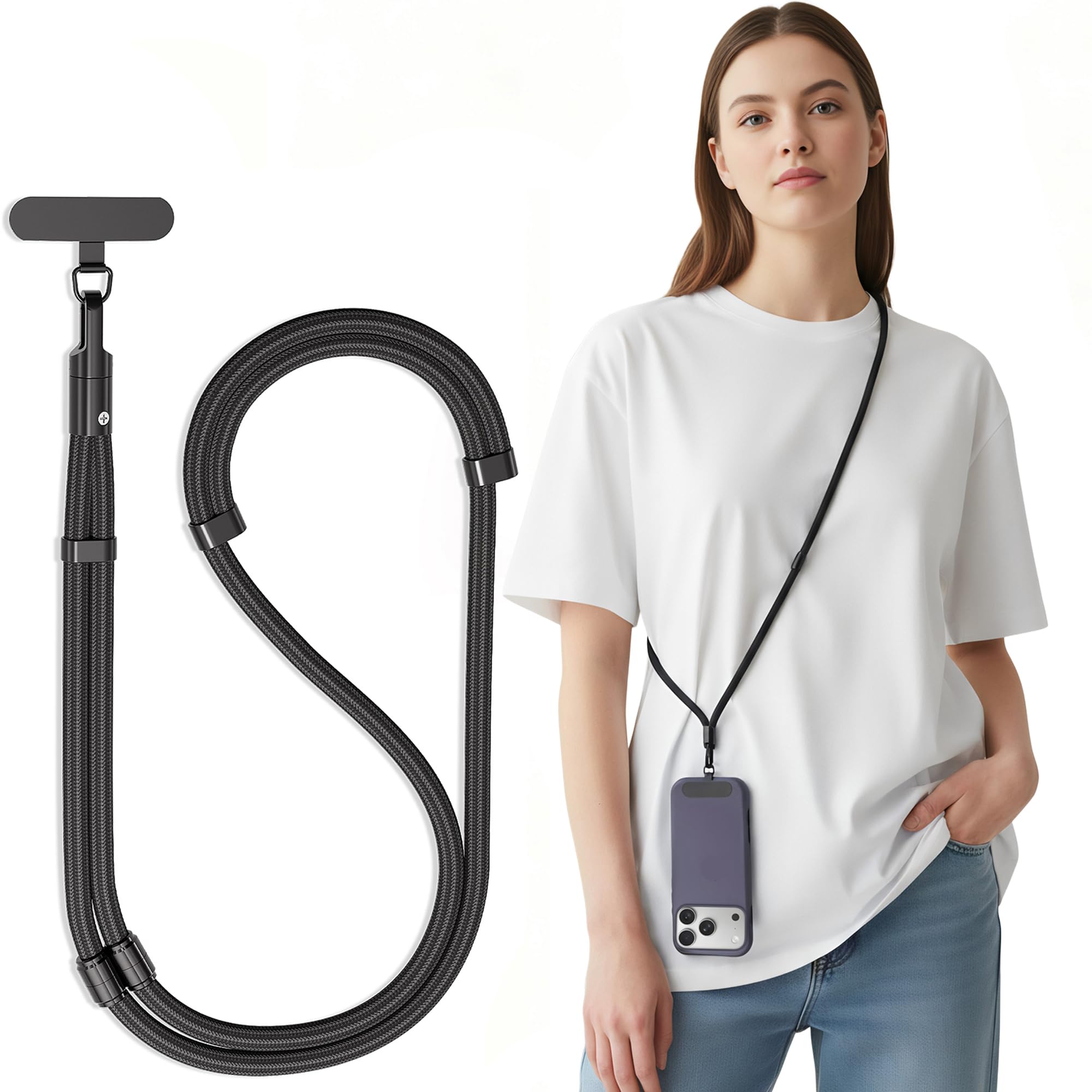 Amazon.com: SURDOCA 3-In-1 Phone Lanyard for Crossbody, Neck