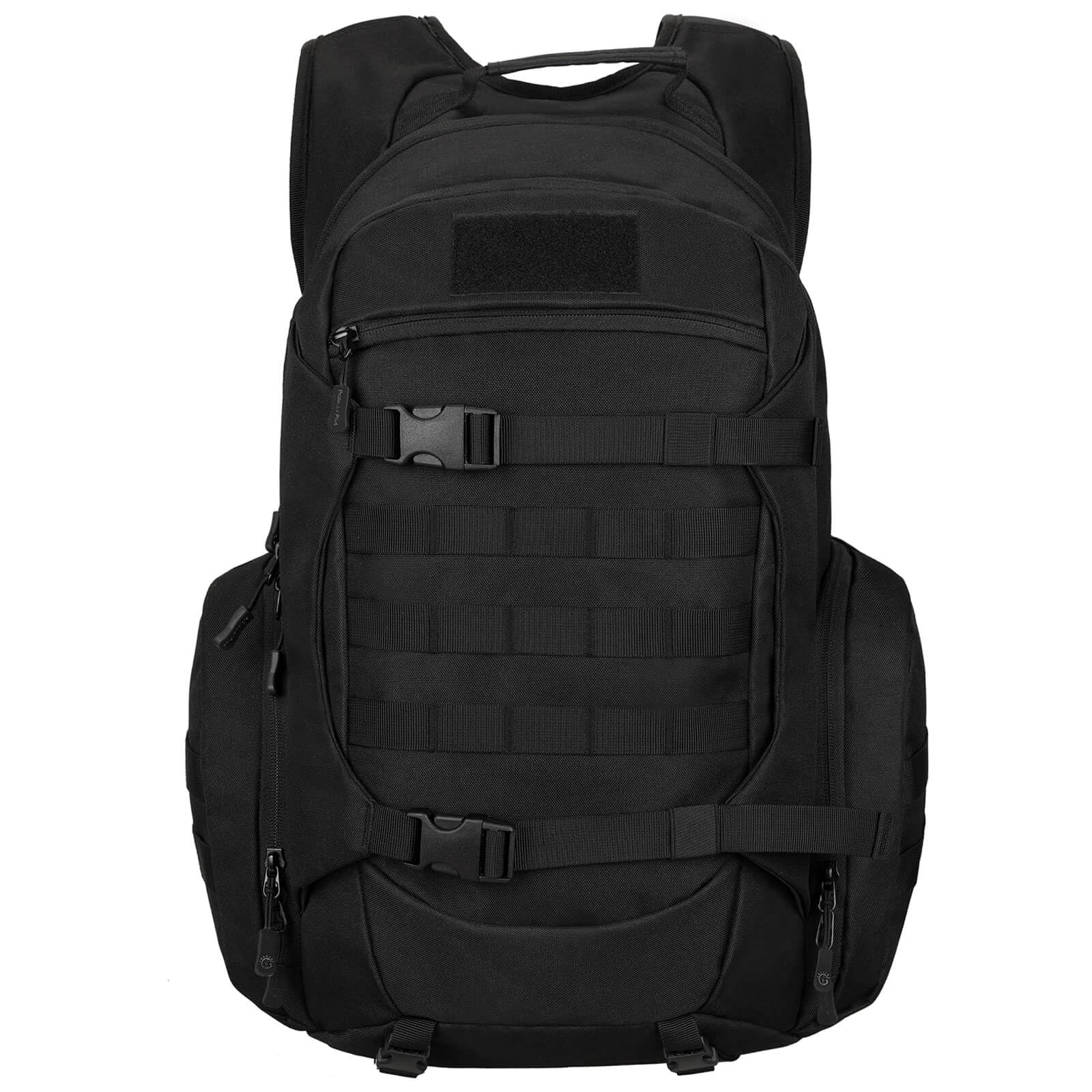 YuanWen Sac à dos tactique 50 L, sac à dos militaire avec système MOLLE, sac à dos de randonnée résistant à l'eau pour trekking, cyclisme, voyage et camping, compartiment pour ordinateur portable de