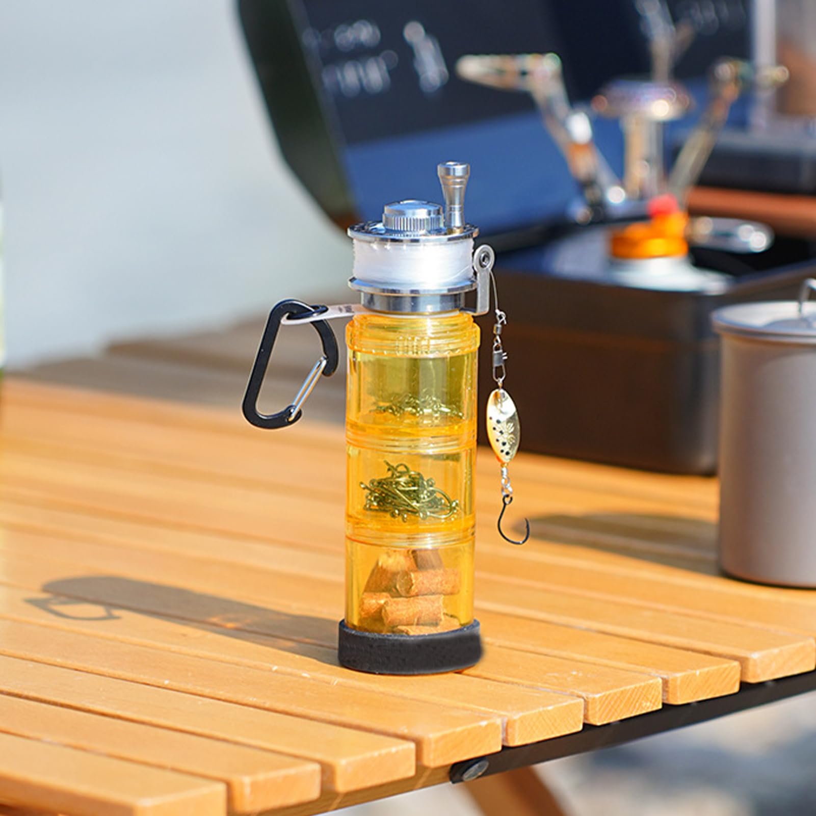 Organizzatore Per Esche Da Pesca Porta Esche da Pesca | Astuccio Impermeabile Portatile per Barche Kayak Escagioni Acqua Salata Viaggi Campeggio Escursionismo All'aperto