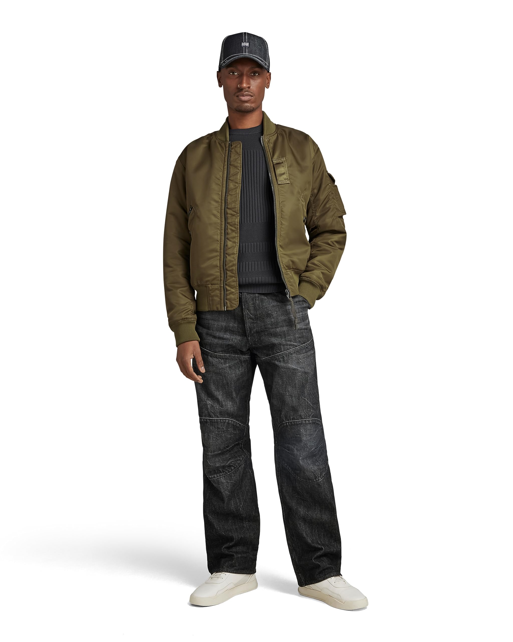 G-Star Men's Green (Dark Olive D23624-C143-C744) G-A1 Bomber Jkt, Xs