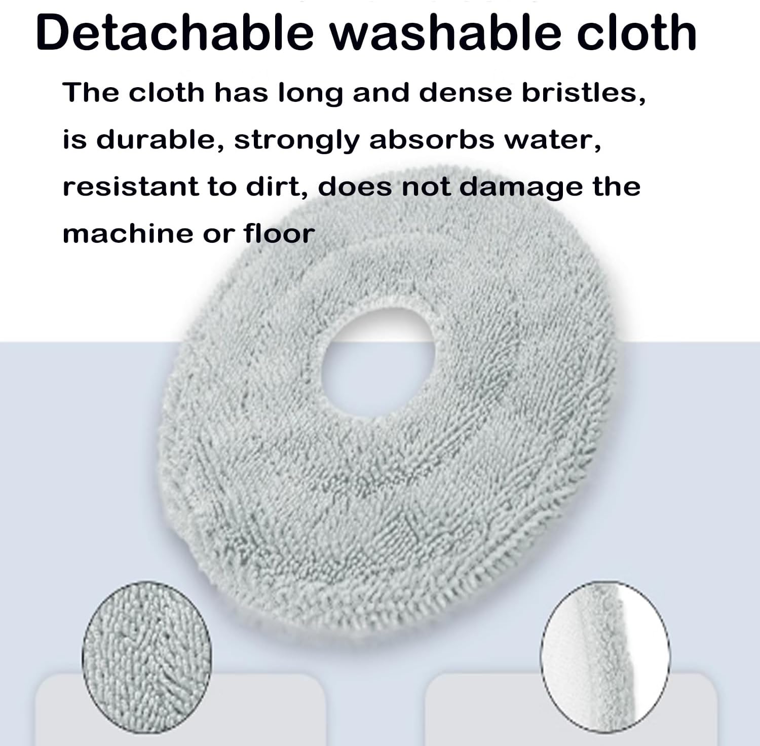 Accessories Kit Compatible with MOVA P50 Pro Ultra/Dreame X40 Ultra/X40 Pro/X40 Ultra Complete/L40 Ultra Robot Vacuum Cleaner, Include 1 Main Brush,4 Mop Cloth,4 Hepa Filters,6 Side Brush, 4 Dust Bag