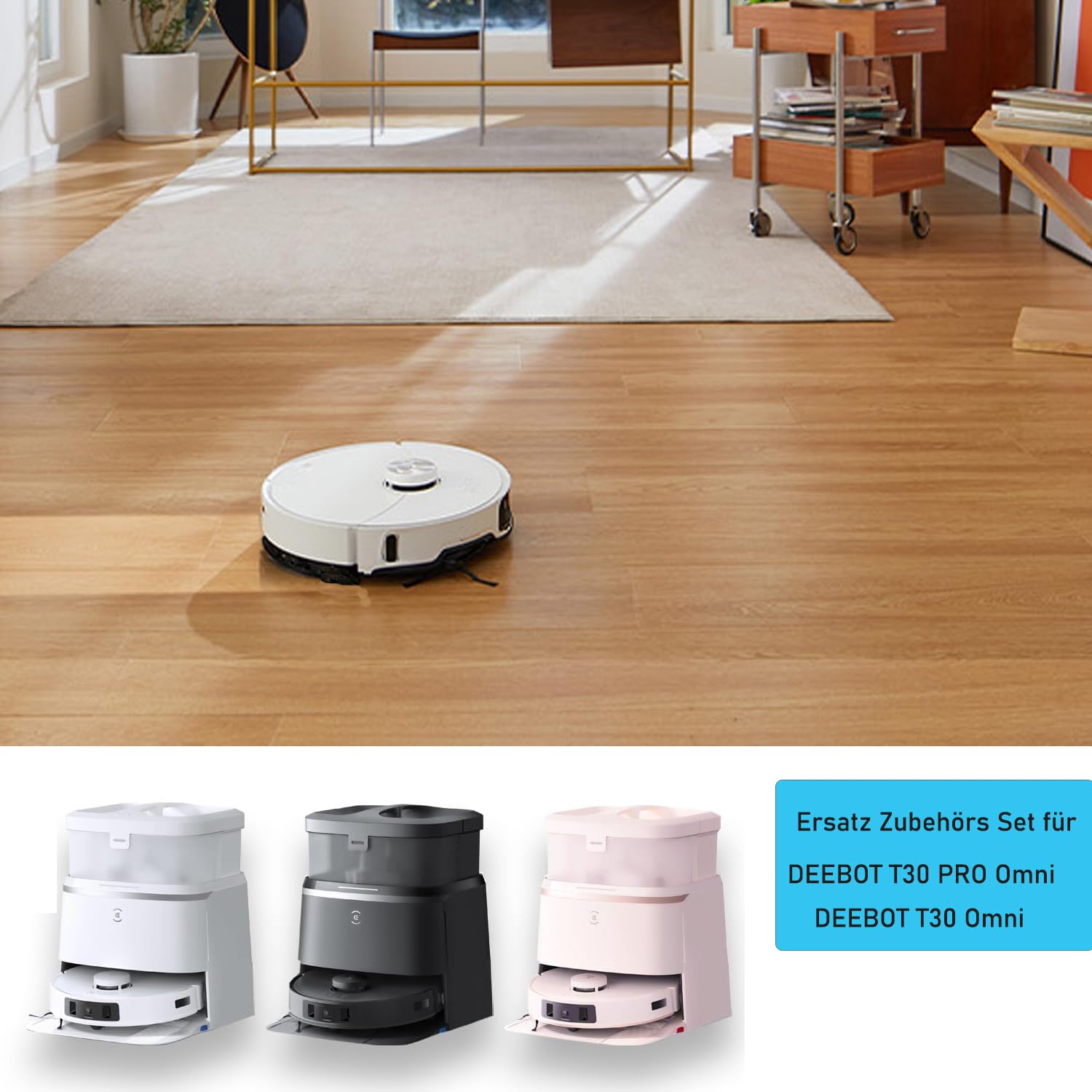 27 pièces T30C Omni accessoires pour Ecovacs Deebot T30C Omni, T30C 27 pièces T30C Omni accessoires pour Ecovacs Deebot T30C Omni, T30C