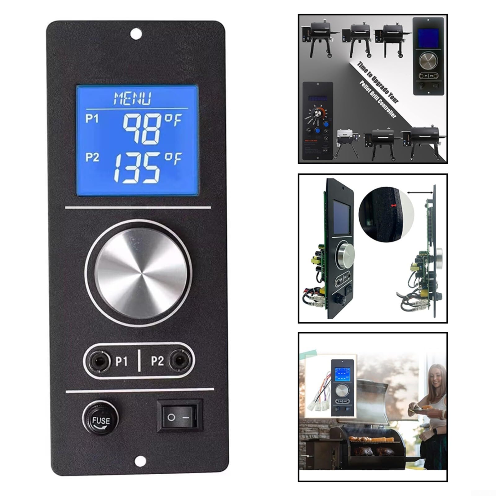 Multimetro digitale, portata manuale e identificazione automatica, display LCD, torcia integrata, spegnimento automatico, per tensione, corrente, resistenza, test diodi, DM91, nero