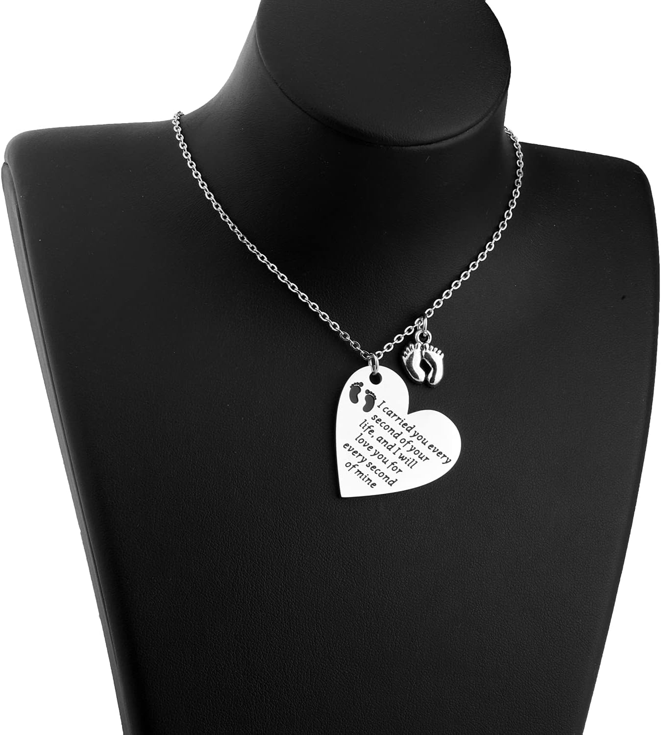 LQRI Baby Memorial Necklace I Carried You Every Second of Your Life Miscarriage Jewelry Infant Child Loss Memorial Gift - Image 7