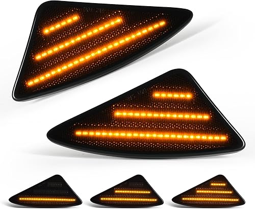 Miniatura 8 de Luces LED de posición laterales compatibles con Kenworth T660 T170 T270 T370 semirremolques 2008-2021 Luces direccionales dinámicas de guardabarros