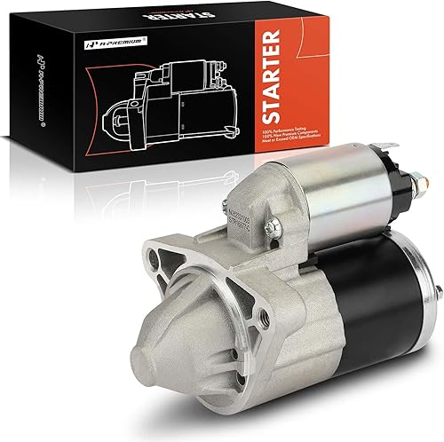Miniatura 1 de A-Premium Motor de arranque compatible con Mazda 3 2014 2015 2016 2017 2018 2.0L, 12V 1.4KW 10 dientes en sentido horario, repuesto # M0TD0071ZC
