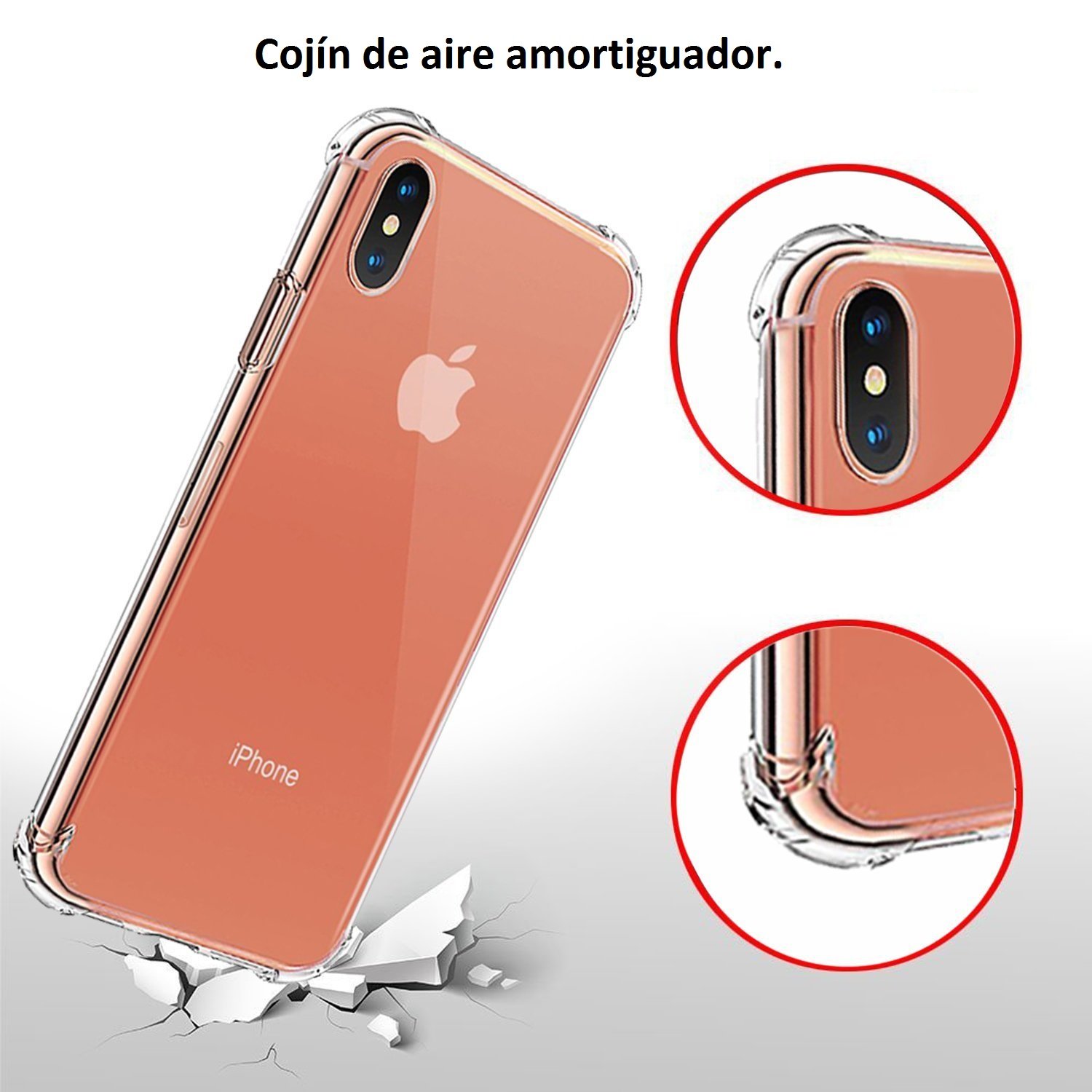 Custodia In Gel TPU REY Per IPhone 7/8/SE - Antiurto, Trasparente, Sottile - Foto 5