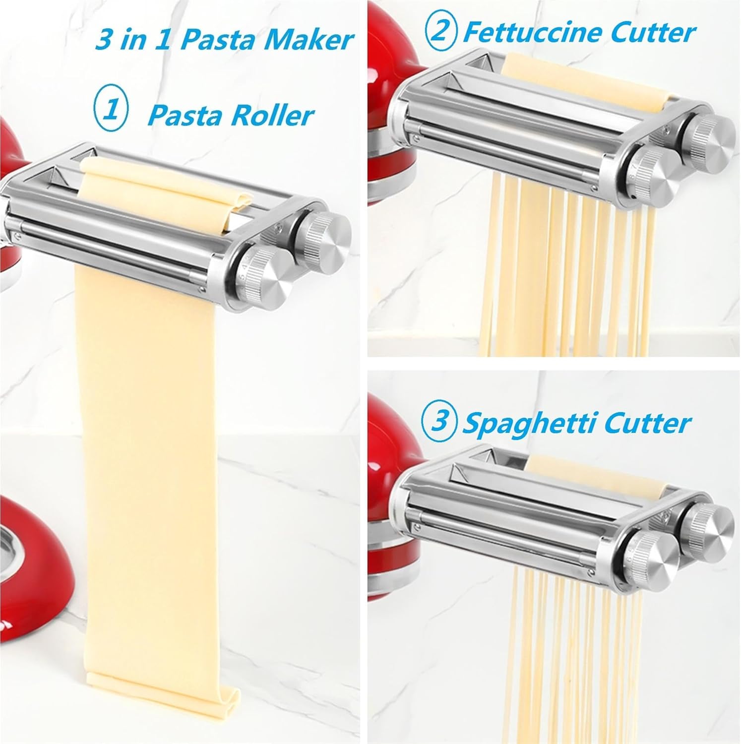 3-in-1 Pasta Maker Attachment Set for KitchenAid El Salvador Ubuy