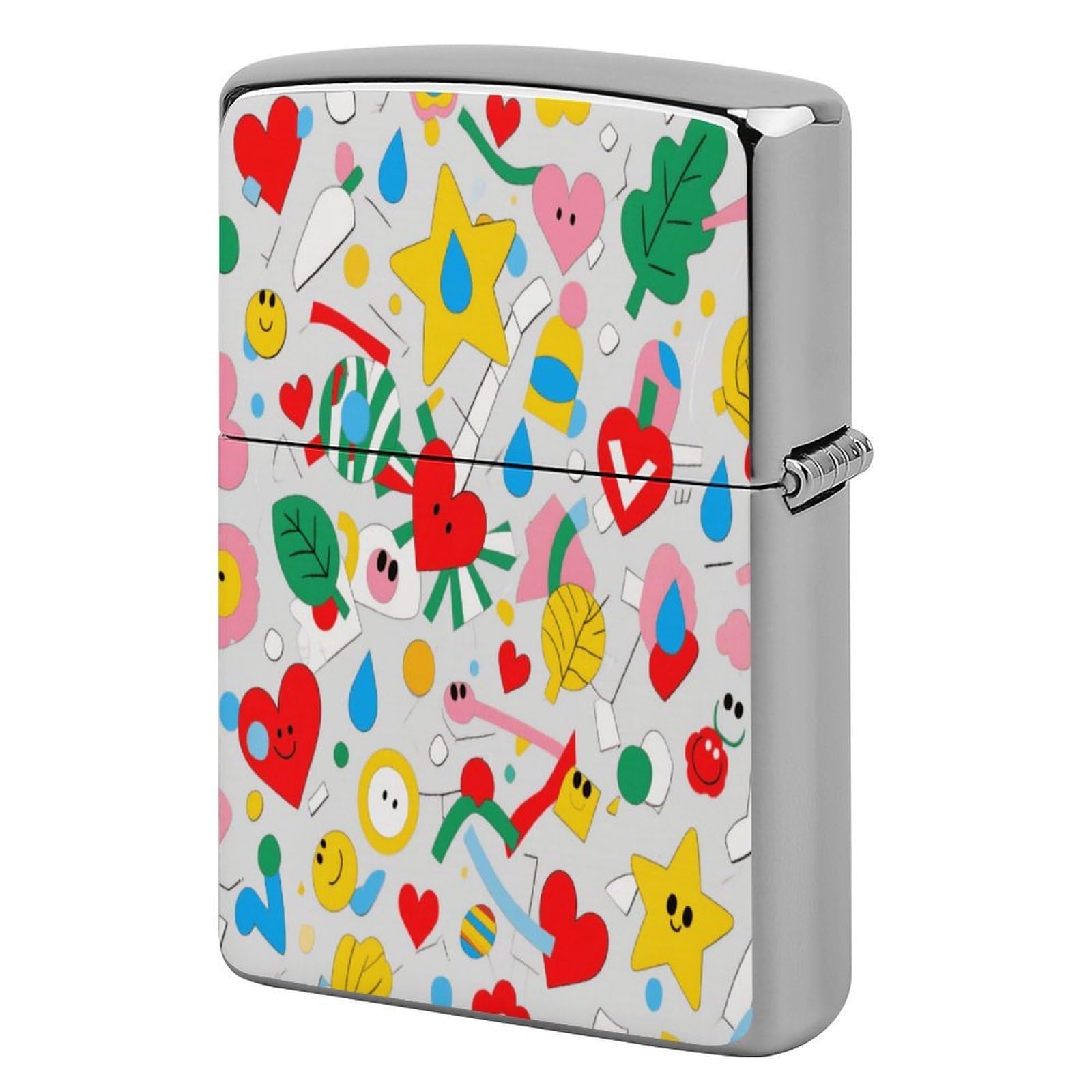 Fekiloot Style Irregular Pattern Lighter Case Cover Metal Lighter Case