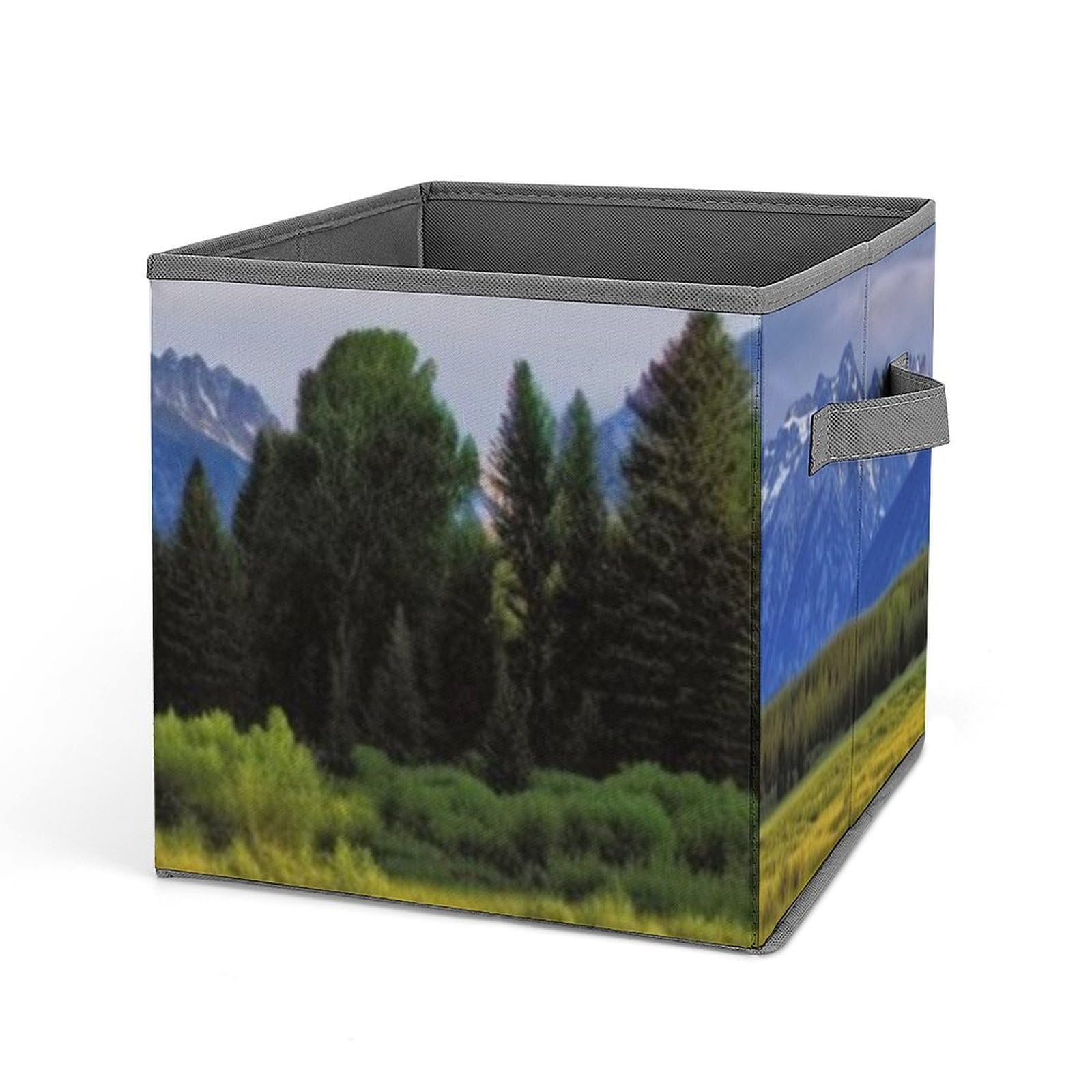 Panier de rangement armoire pliable motif Grand Teton National Park