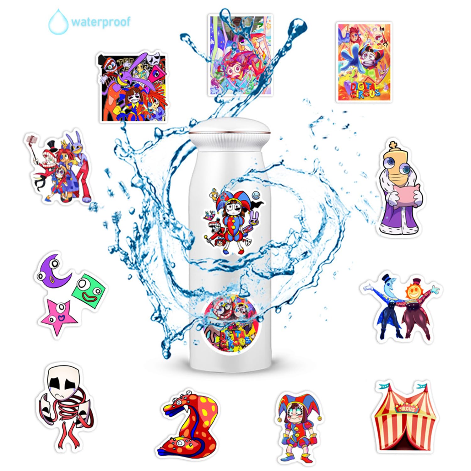 HUVZOR 50 Stück Mandala Aufkleber Pack Set, Wasser Produktbild-Vorschau 8