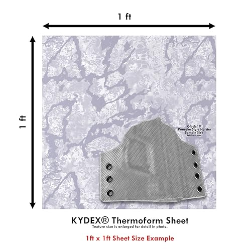 Miniatura 5 de KYDEX - Hoja termoformada textura P1 - impresión infundida - 12 x 12 pulgadas - Kryptek Obskura - Nivus - Micro - 1 hoja - para fabricación de