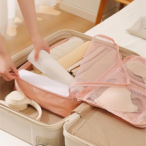 Miniatura 6 de 3 Pocket Travel Organizers Bag Large Capacity Breathable Meshes Storage for Clothes Underwear Luggage