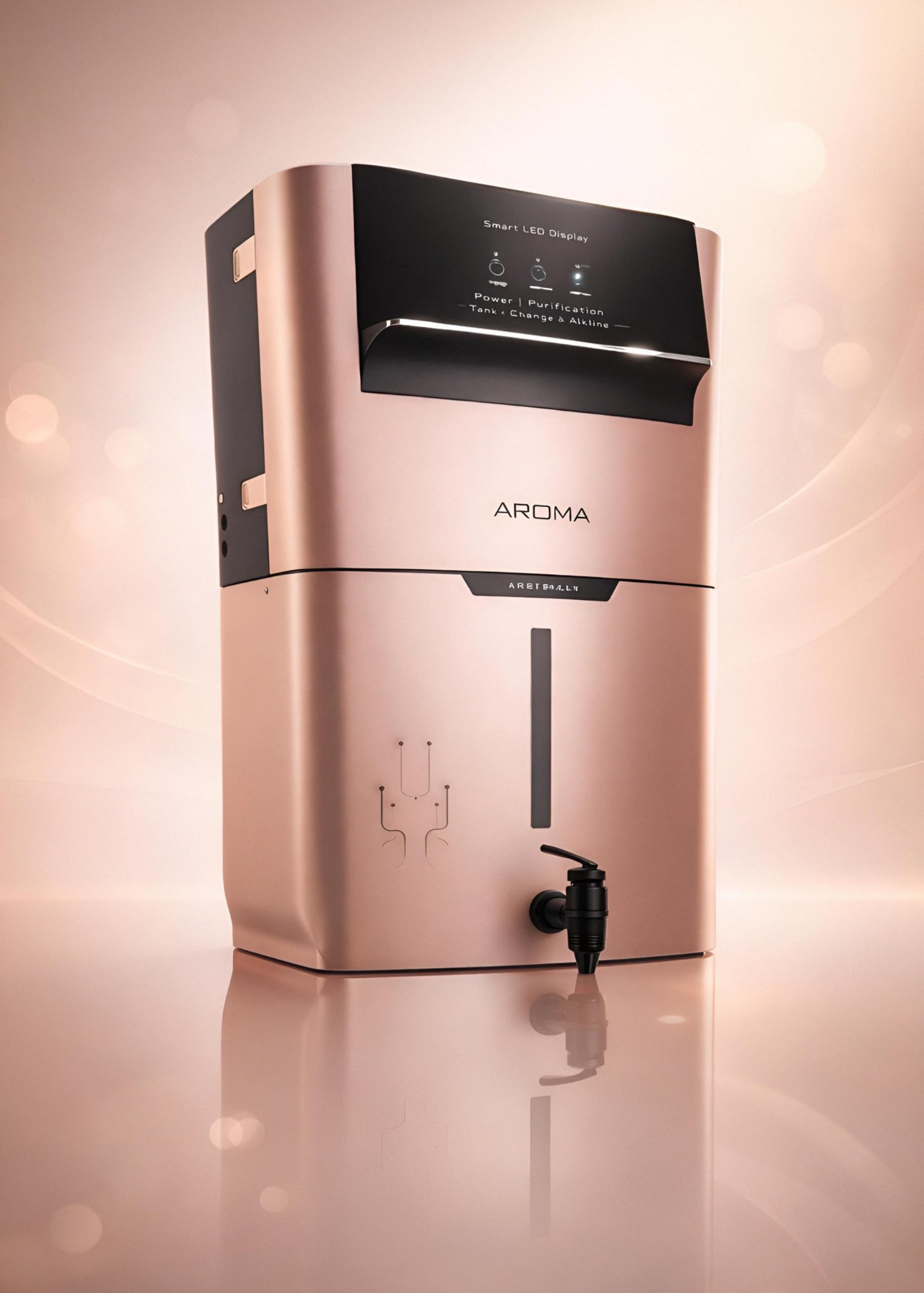 AROMA RO SYSTEM | 8-Stage RO+UV+Copper+Zinc+Alkaline Advanced Filtration | 4000 TDS Membrane | 100 GPD Booster Pump | 12L Tank | Smart LED Display | ABS Body | Wall Mountable RO for Home-image-39