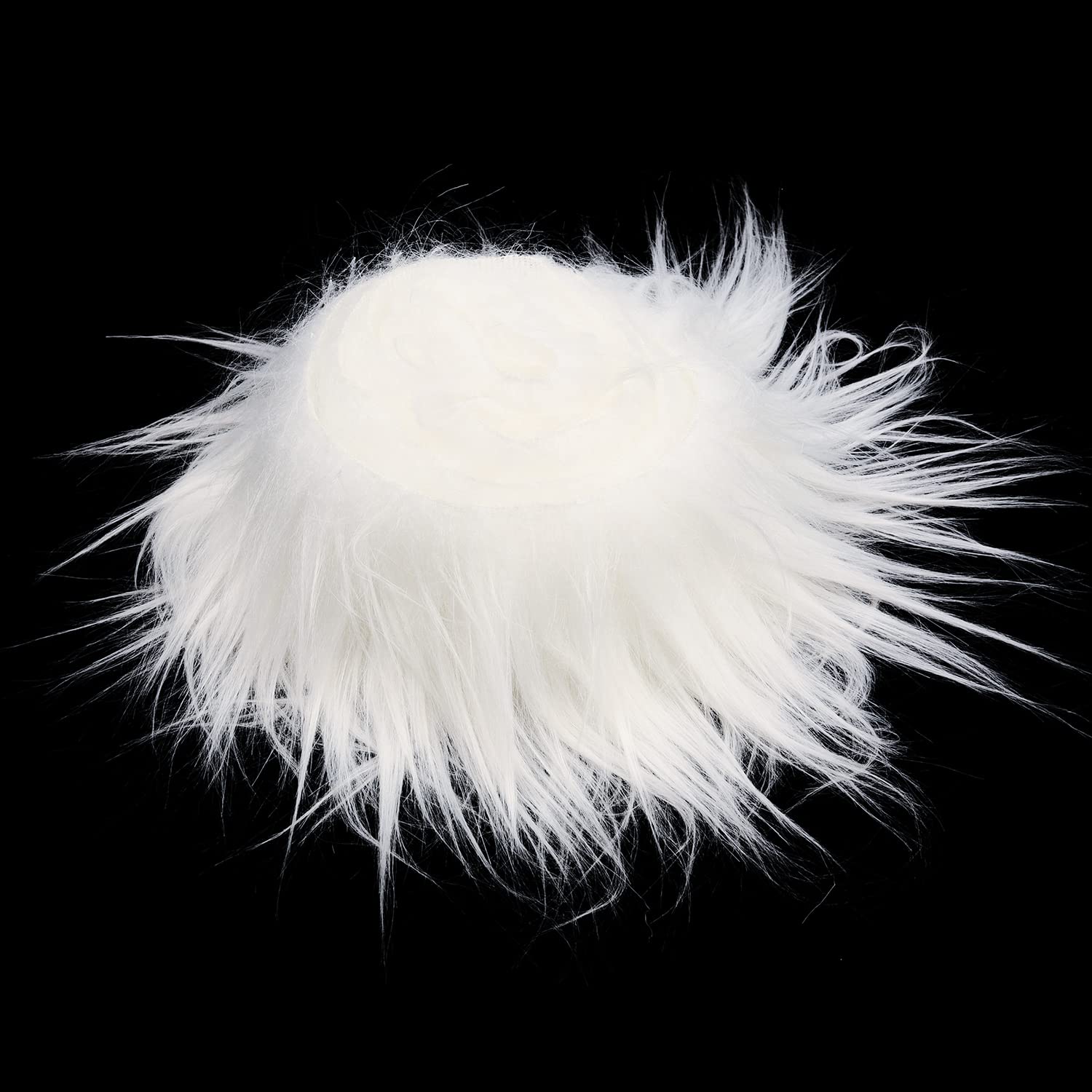 AOVNA 1.5m Christmas Faux Fur Ribbon Trim Artificial Fur Fabric Roll, 50mm Wide