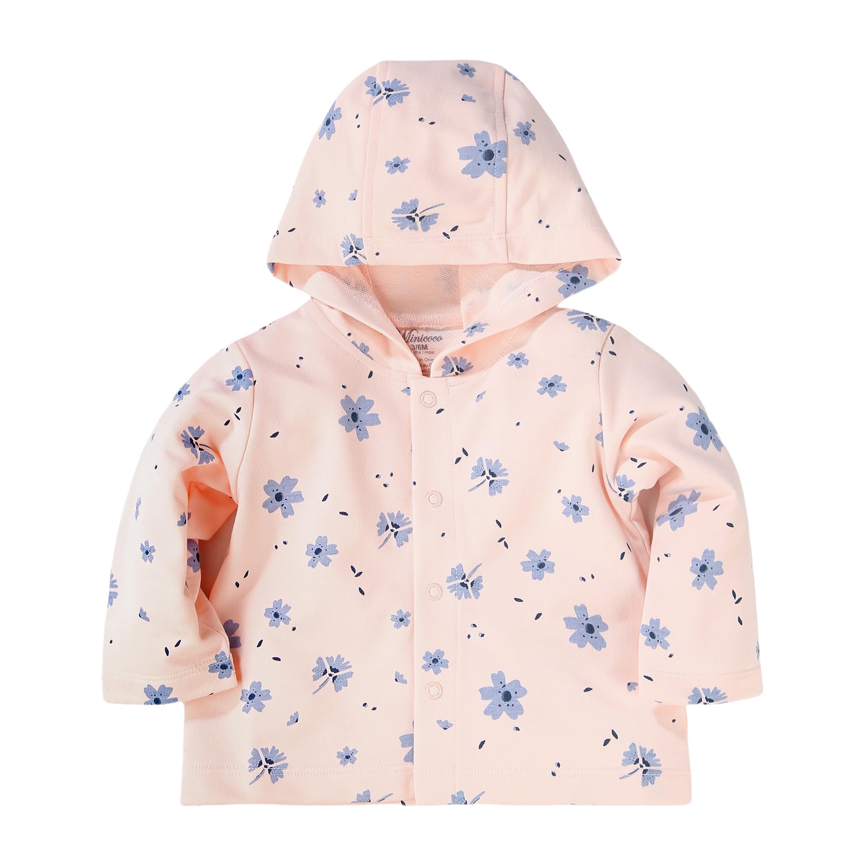 MinicocoBaby Toddler Fashion Fall Spring 100% Cotton Hoodies Jacket, Wind-Proof Comfortable and Breathable Outwear