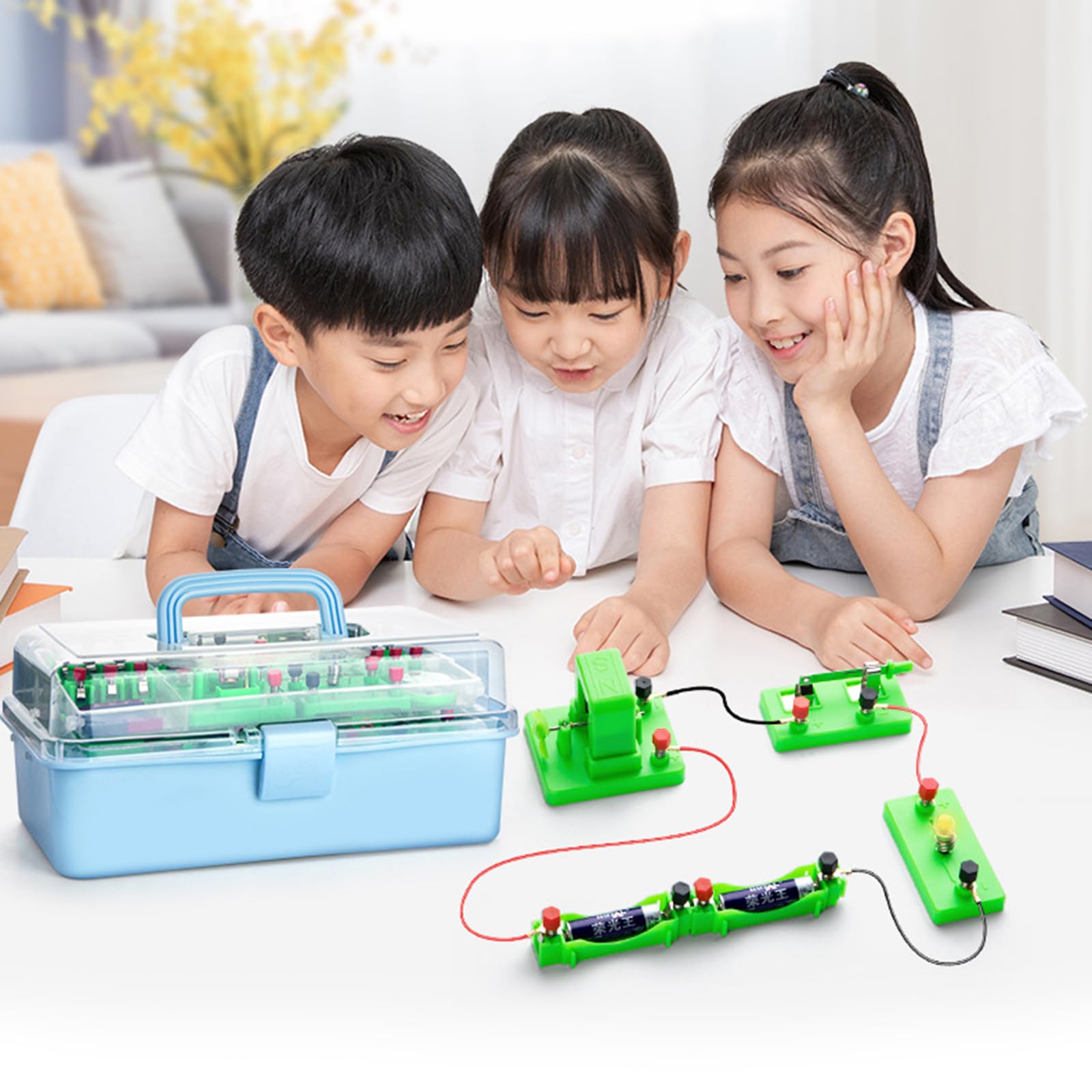 Kit modello esperimento di fisica Elettromagnetica Fisica Apparecchiature per circuiti Aiuti didattici Kit di elettricità Laboratorio Discovery Circuito Magnetismo Kit per studenti delle scuole