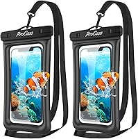 Vista 1 de ProCase Funda impermeable flotante para teléfono, funda impermeable para teléfono, bolsa flotante para teléfono celular, bolsa seca submarina
