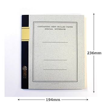 Amazon | ツバメノート ノート 本中判 横罫 8mm×25行 40枚 TK4