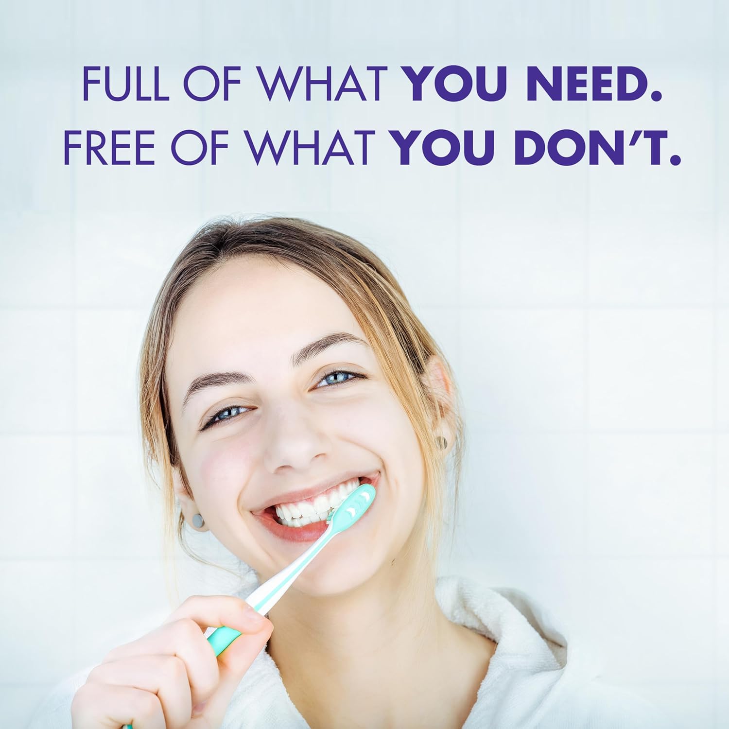 ARM & HAMMER Essentials Fluoride-Free Toothpaste, Whitening + Activated Charcoal Toothpaste, 4 Pack of 4.3oz Tubes, Clean Mint, 100% Natural Baking Soda