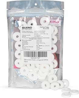 Olkino Cotton Pads (Pack of 50) for Nano-Cure OBS-100 Facial Steamer Vaporizer (White) Price In India