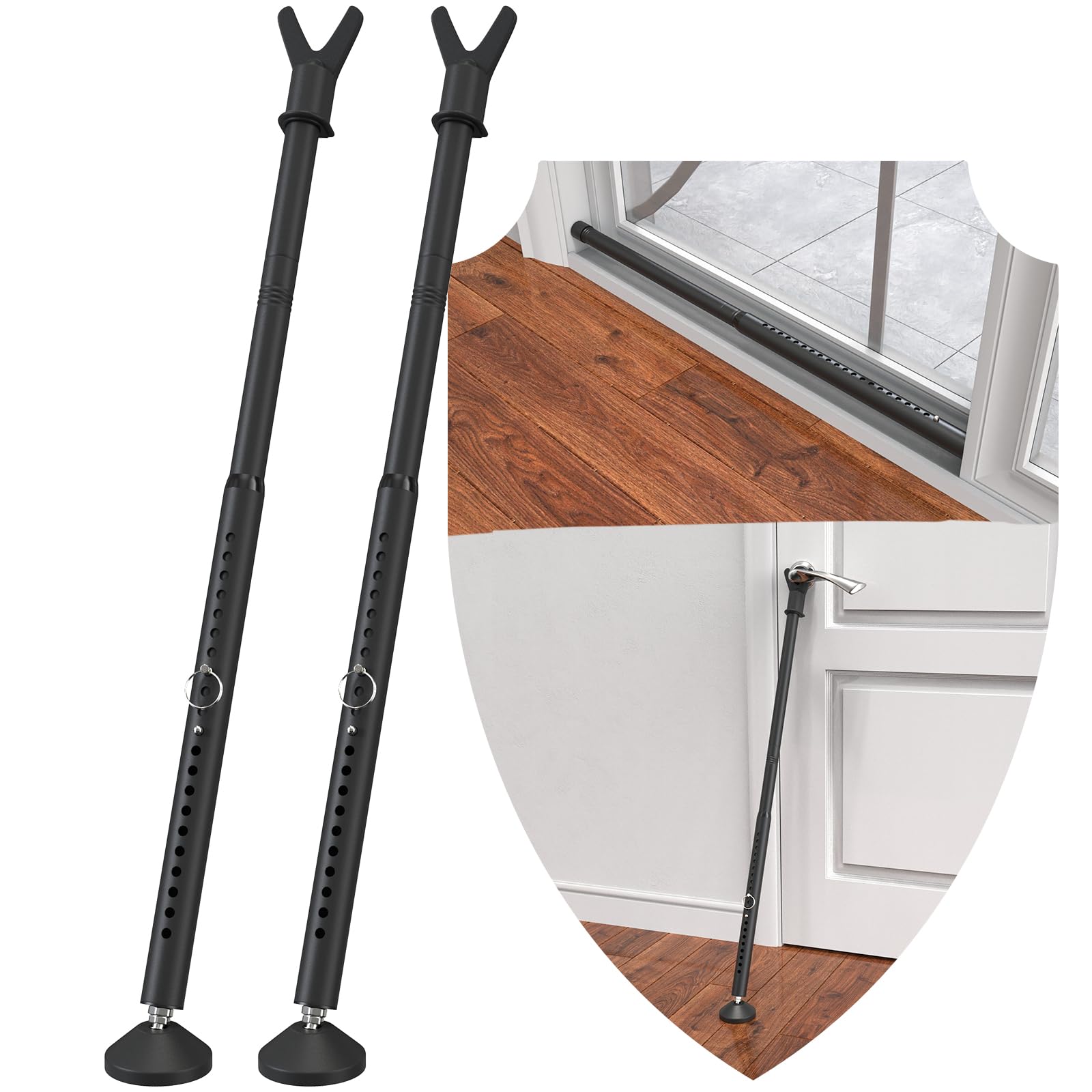 Door Stoppers Security Bar 3-in-1