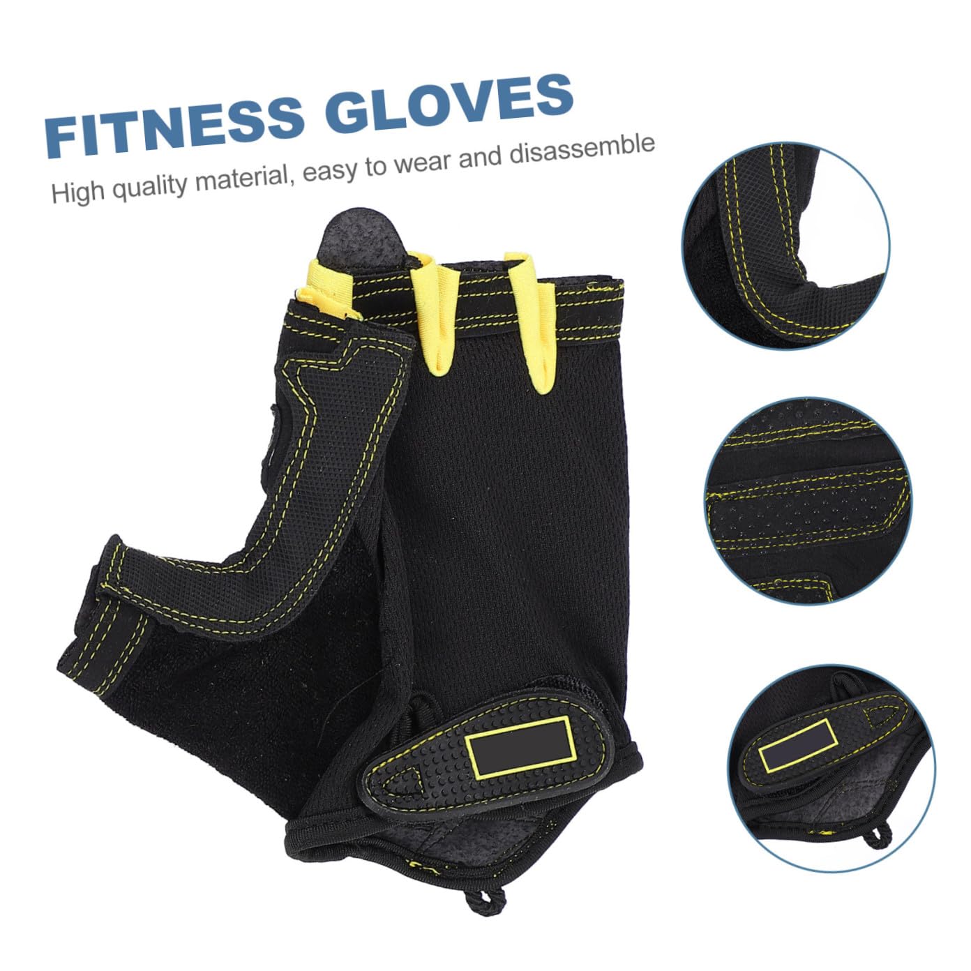 VALICLUD 3 Paia Guanti Mezze Da Ciclismo Guanti Da Traspiranti Da Esterno Traspiranti Da Ciclismo Guanto Per Le Gel Di Silice Canottaggio Uomo