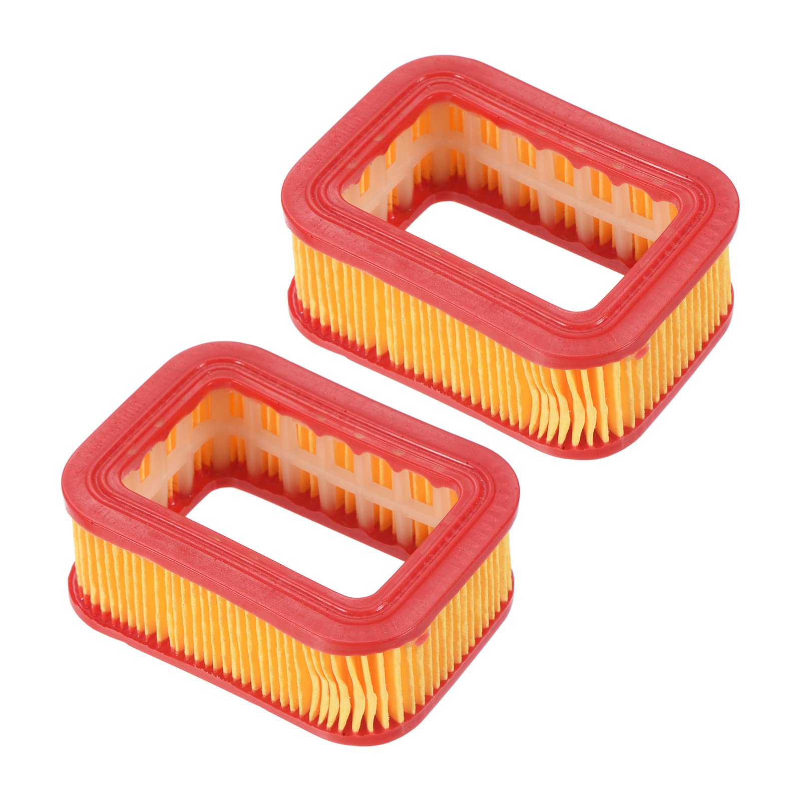 PATIKIL 75x54x29mm Plastic Paper Air Filter Kit, 2 Pcs Chainsaw Air Filter for 5200 5800 52cc 58cc Chain Saws Engine Cleaner Replacement Parts