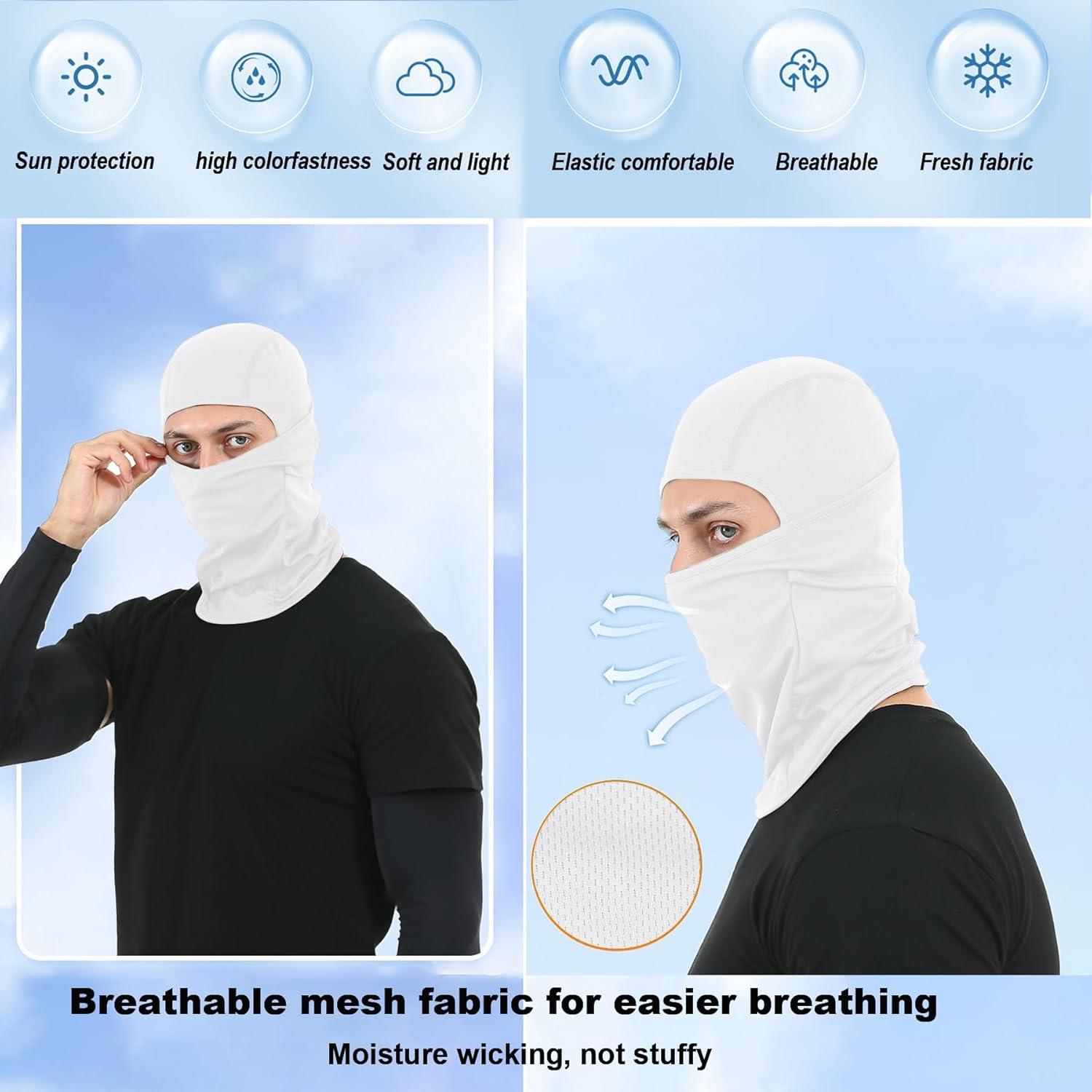 Dirt Bike Goggles, 2 Pack ATV Off-Road Riding Motorcycle Motocross Glasses with Sun UV Protection Balaclava Full Face Cover for Youth, Teens, Men & Women - Image 3