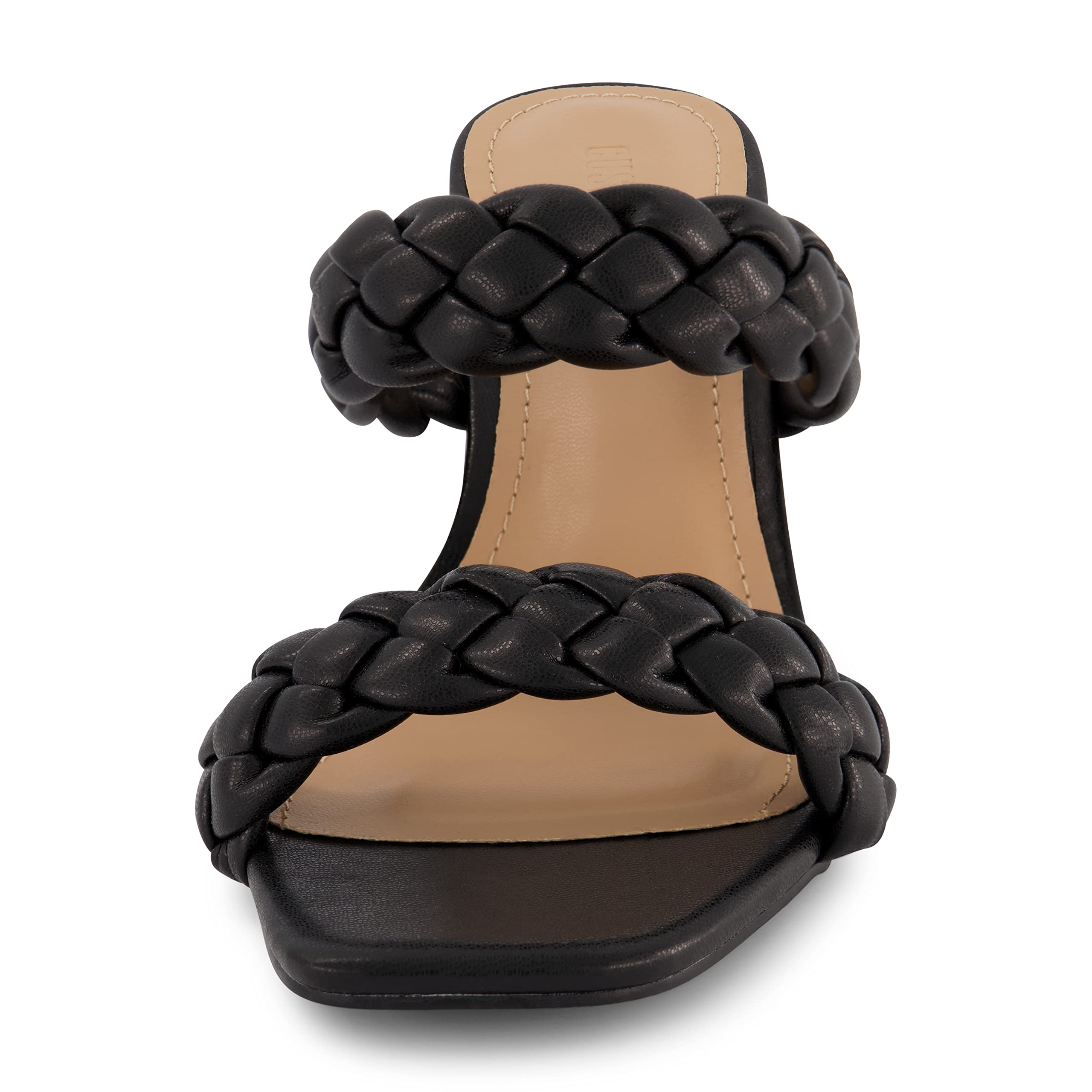 Dunes + CUSHIONAIRE Technology Women's Iris braided Heel Sandal +Memory Foam and Wide Widths Available