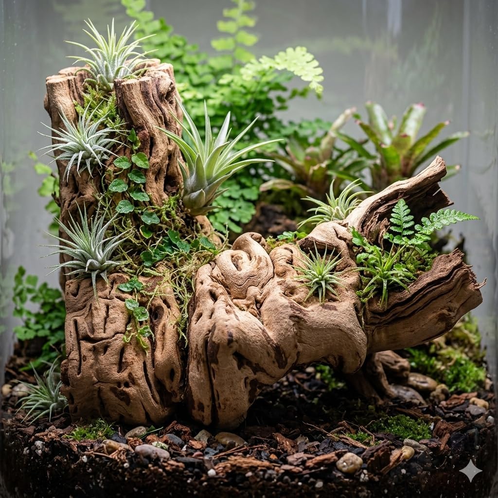 Koyal Wholesale 18" Hollow Grapevine Wood Branches for Decor, Untreated Natural Dried Grapewood Branches, Large Rustic Wood for Centerpieces, Terrariums, Reptile Habitats, Crafts